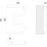 Полотенцесушитель электрический TERMINUS М-ОБРАЗНЫЙ 400x500 4620768883903