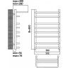 Полотенцесушитель водяной TERMINUS ПОЛКА П8 500x796 4670030723161